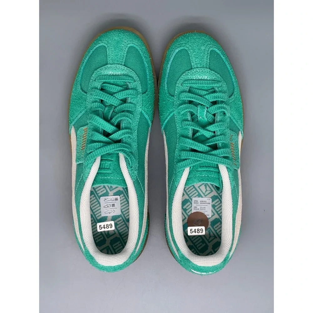Puma Palermo Electric Peppermint White Gum Shoes 396841-05 Men's Sz 8